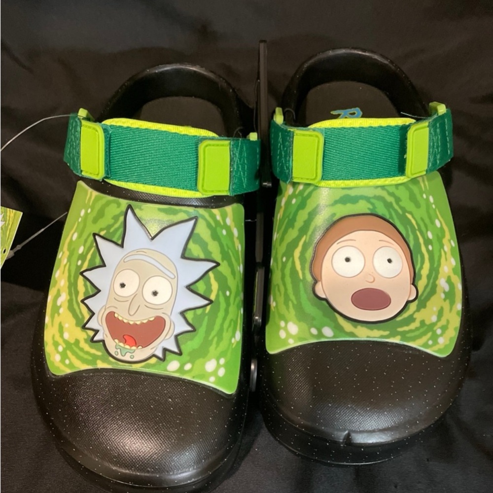 new w tags rick and morty crocs clogs by ground up size 7 / adult swim